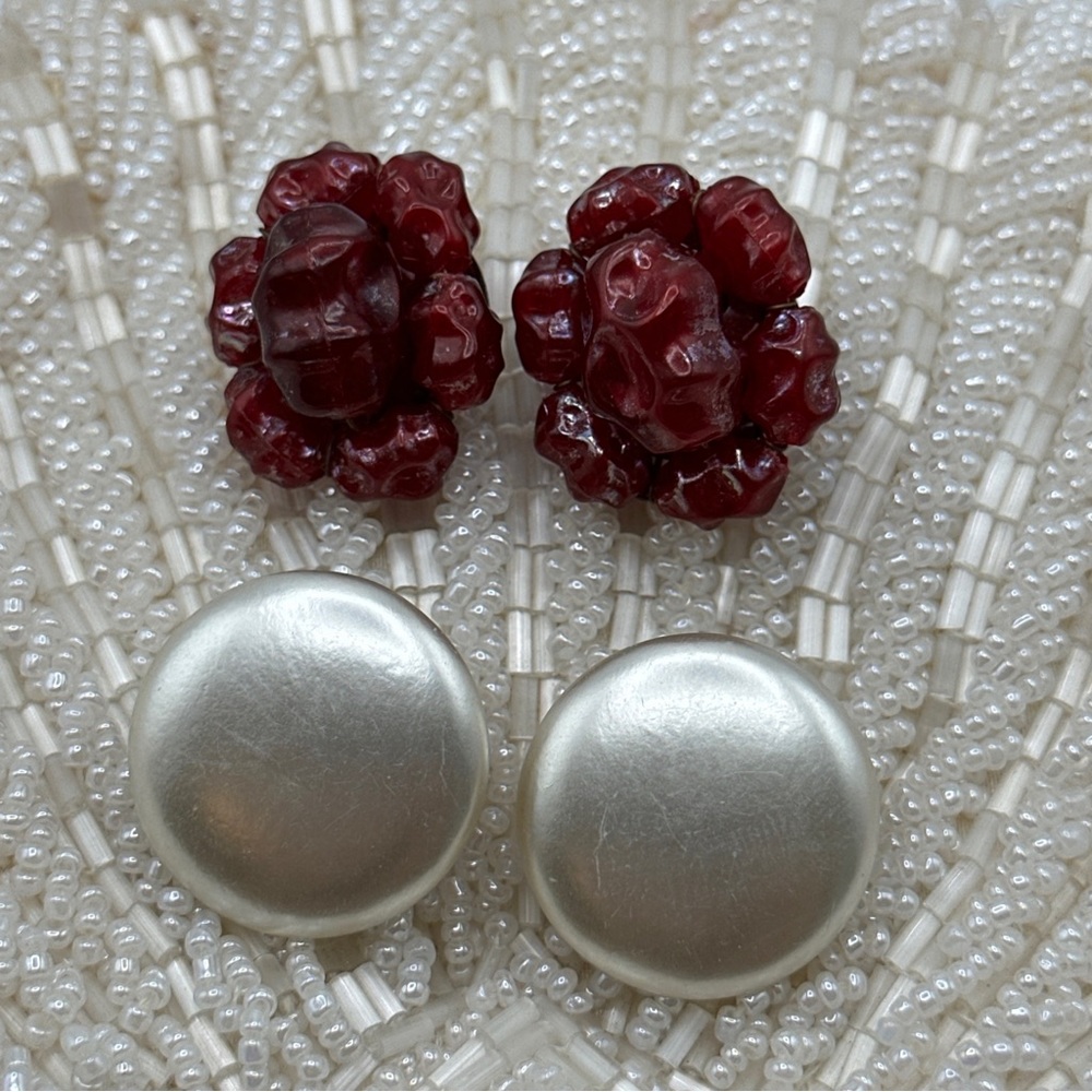 Vintage‎ butterfly clipback Napier earrings 1950’s